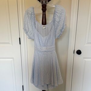 Light Blue Ruffled Romper